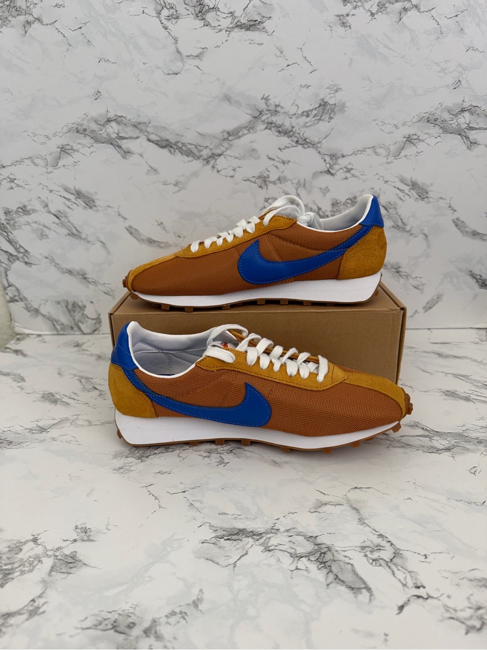 Nike LD-1000 Desert Ochre Hyper Royal Low Shoes Cortez HF3227 Women Size 9.5 - Picture 2 of 7